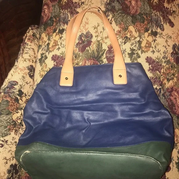 Green and Blue Tory Burch Jaden Purse - Picture 2 of 3